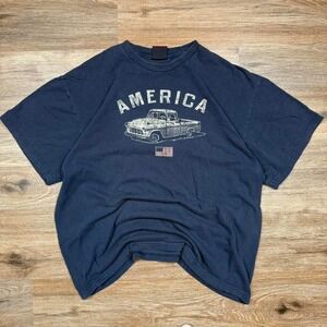 Vintage‎ 90s made in usa faded truck graphic streetwear style america tee